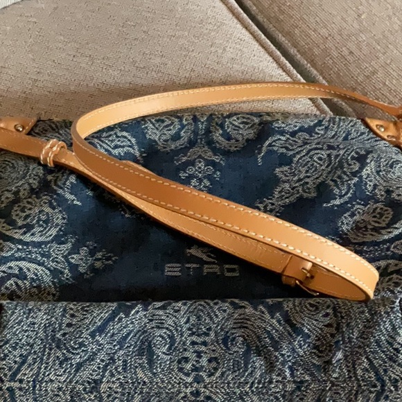 Etro denim crossbody, big 10" x 10" - Picture 5 of 12